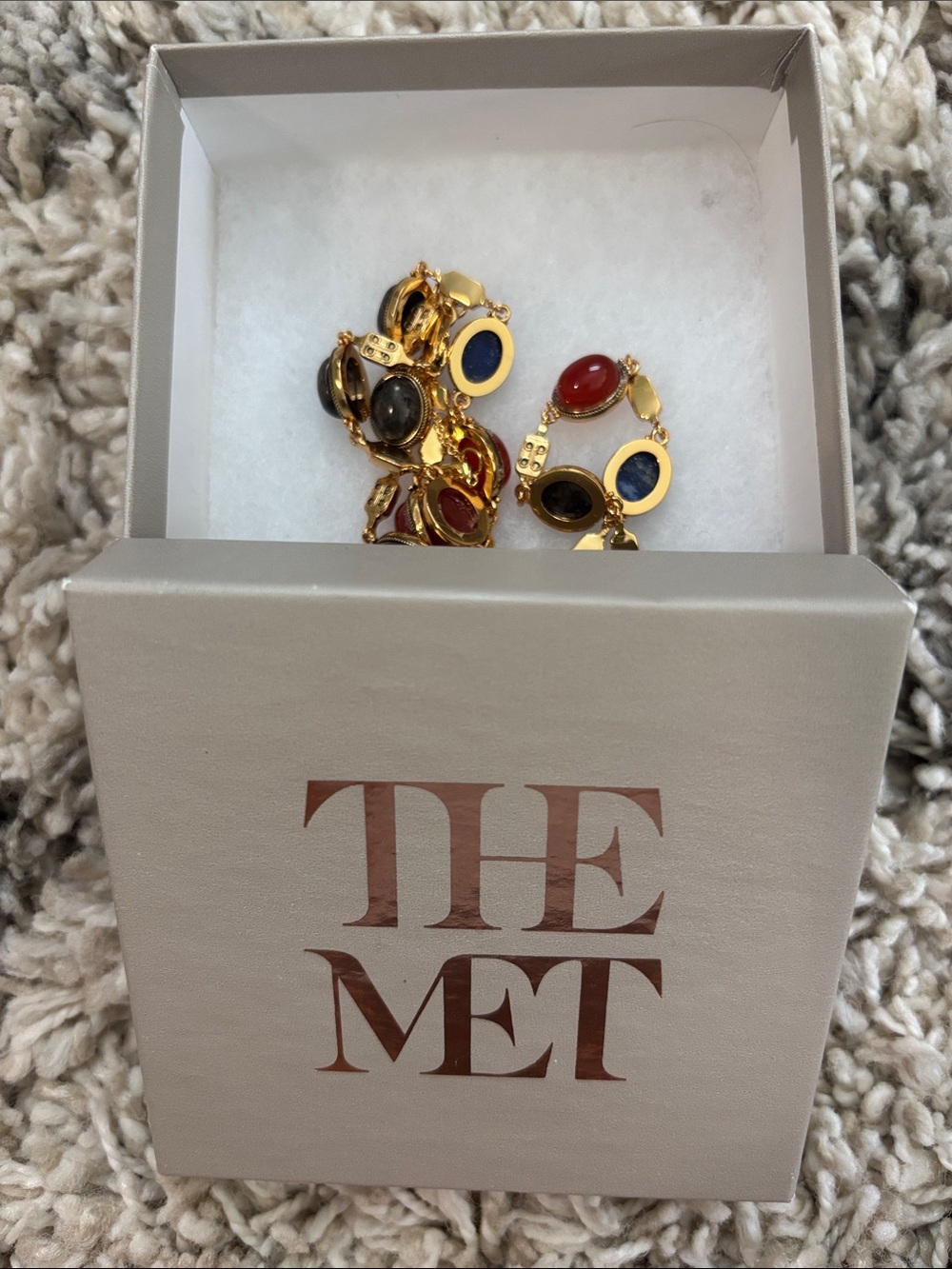 The Met Store Ancient Gems Multistone Statement Necklace - Picture 2 of 2